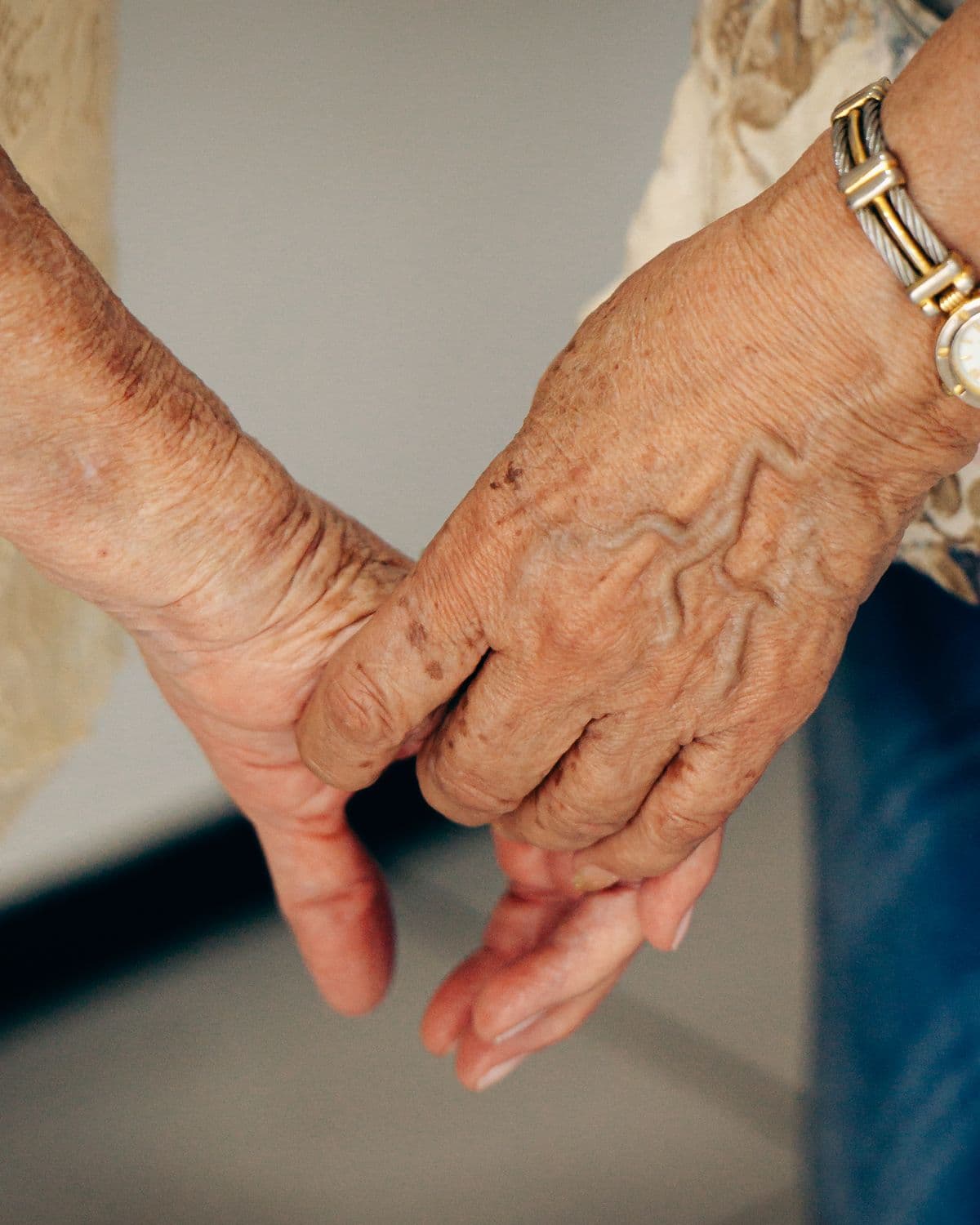 Holding hands — familiarity and calm reassurance